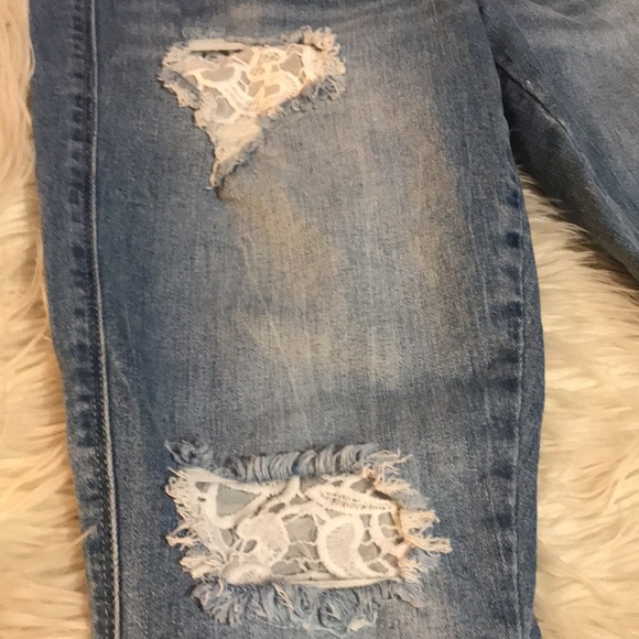 Seven 7 Skinny Distressed Fray Jeans - Picture 4 of 11